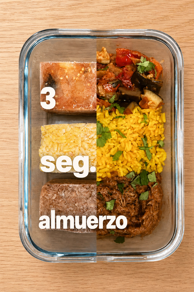 Almuerzos armados con bloques