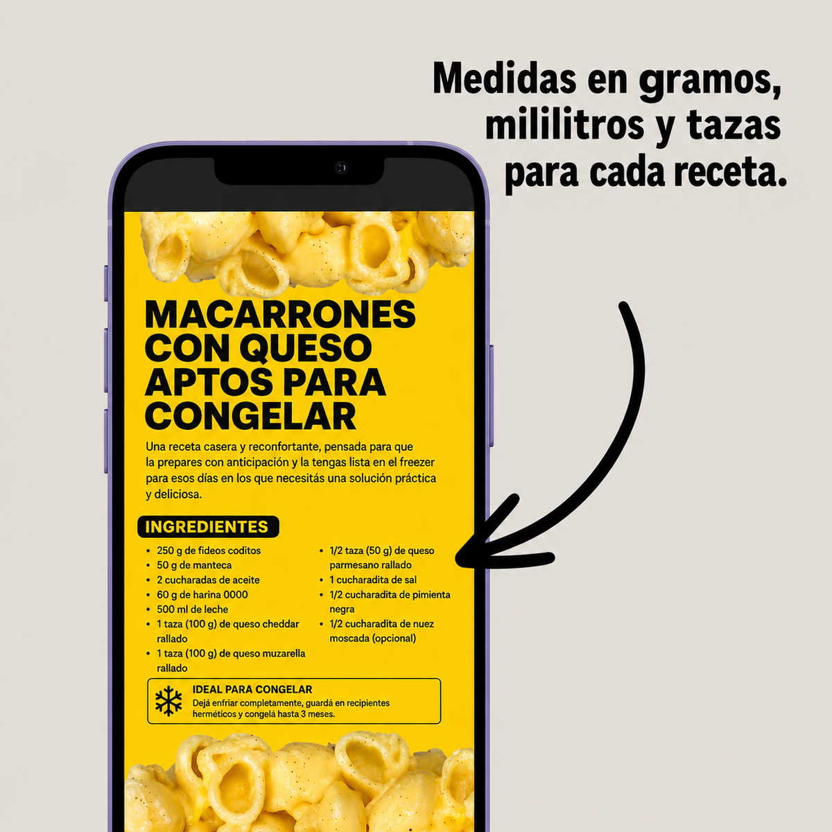 Fideos, puré, polenta, zapallo, acelga — las bases de tus combinaciones semanales.