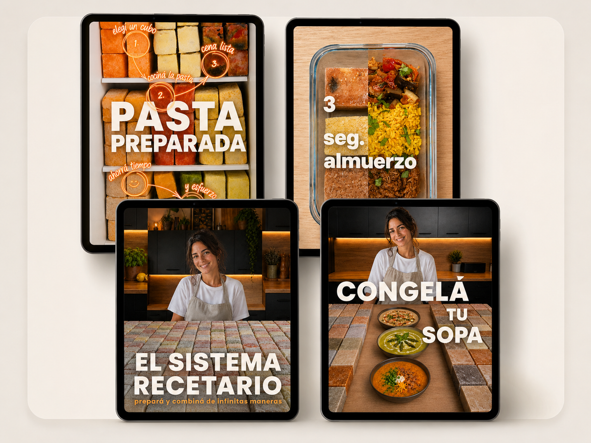 Tu freezer se convierte en tu menú. Cada comida, ya resuelta.